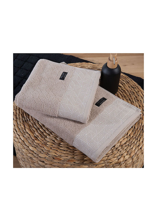 Nef-Nef Homeware Facecloth Maximus 034066 50x100cm. Beige Weight 600gr/m²