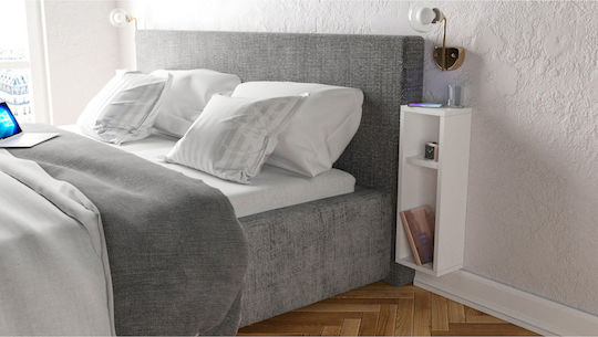 Nachttisch Turra White 20x15x65cm