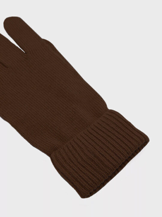 Braun Gestrickt Handschuhe