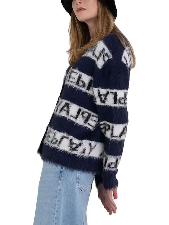Damen Strickjacke mit Knöpfen Weiß