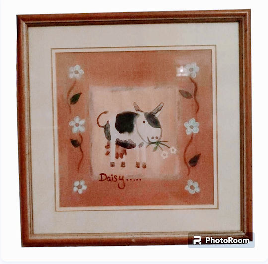 Oxygen Kinder Wandkunst Gerahmt 25x25cm