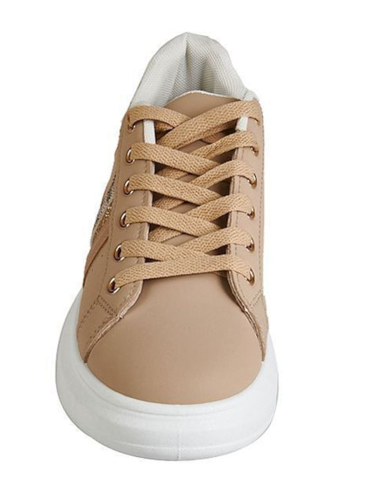 GS06955W Γυναικεία Sneakers Καφέ