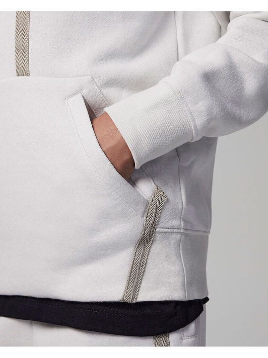Fleece Kids Sweatshirt with Hood White