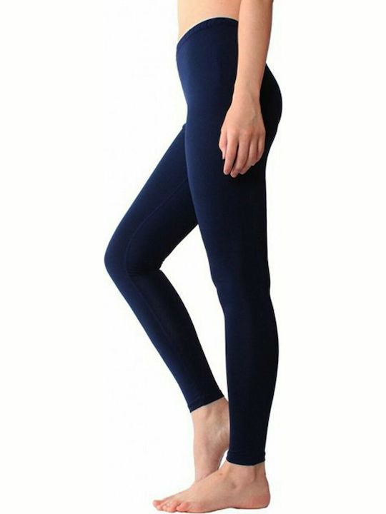 Women's Long Everyday Legging High Waisted Navy Blue