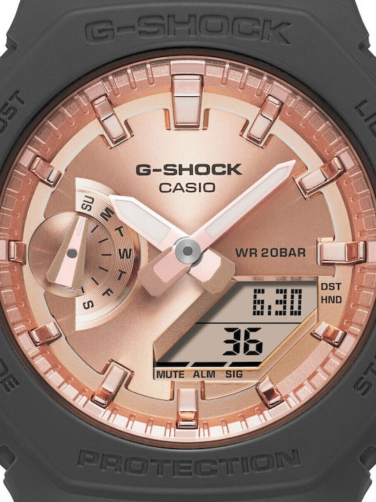 Casio G-shock Men's Watch 26.1mm Battery with Black Rubber Strap
