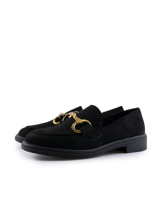 Love4shoes Women's Moccasins in Black Color