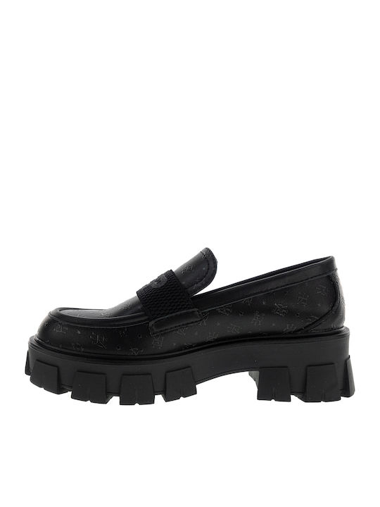 Cable Damen Mokassins in Schwarz Farbe