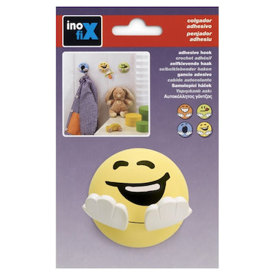 Inofix Plastic Hanger Kitchen Hook with Sticker Yellow 2180-9