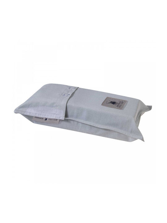 Greenwich Polo Club Sheet for Single Bed with Elastic 100x200+35cm. 2506 Grey