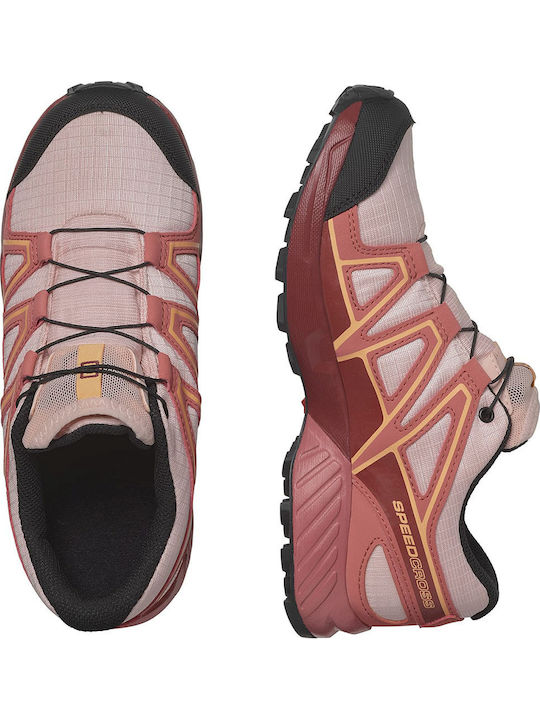 Speedcross Αδιάβροχα Αθλητικά Παιδικά Παπούτσια Running με Κορδόνια Ροζ