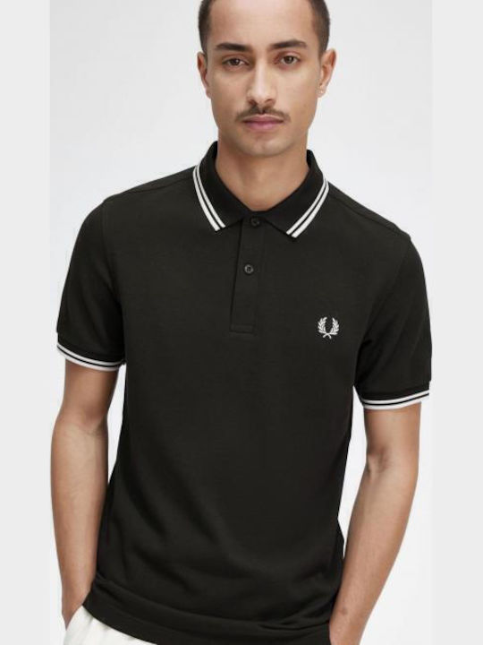 Herrenblusen Kurzarm Polo T-Shirt Nachtgrün