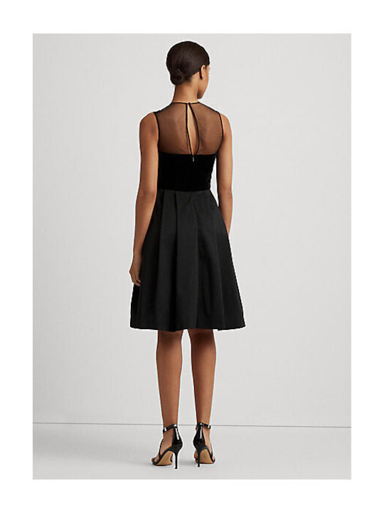 Ralph Lauren Mini Evening Dress Velvet Black