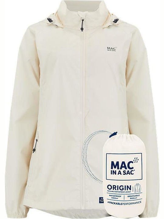 Origin 2 Women's Running Short Puffer Jacket for Spring or Autumn White