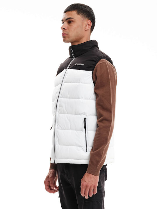 Sleeveless Jacket Puffer Waterproof White