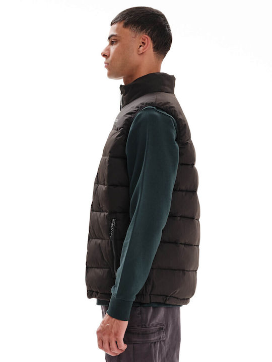 Sleeveless Jacket Puffer Waterproof Black