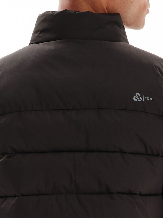 Sleeveless Jacket Puffer Waterproof Black