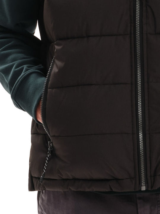 Sleeveless Jacket Puffer Waterproof Black
