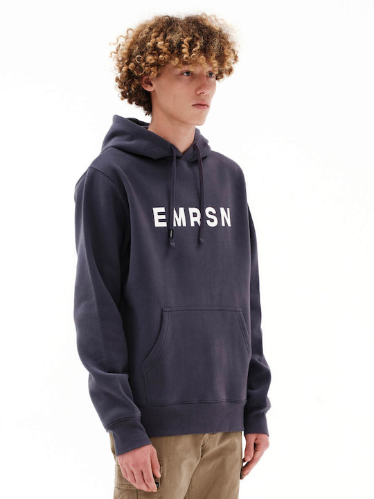 Emerson Herren Sweatshirt mit Kapuze Blau