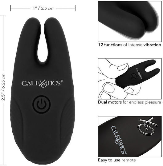 Calexotics Σφιγκτήρες Θηλών σε Μαύρο Χρώμα 3τμχ