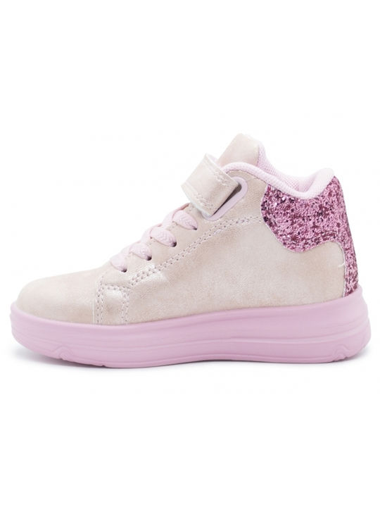 Primigi Kinder-Sneaker Hoch mit Klettverschluss Rosa