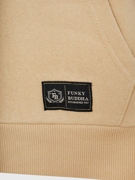 Damen Sweatshirtjacke Beige