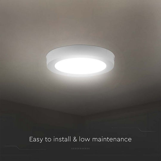 V-TAC Rund Draußen LED Panel 6W mit Natürliches Weiß Licht 4000K