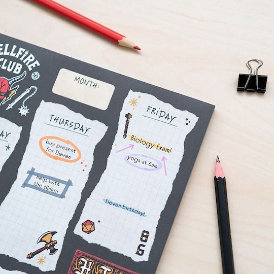 Grupo Erik Stranger Things Weekly Planner 21x29cm
