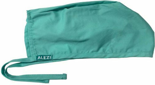 Alezi Unisex Green Surgical Cap Cotton and Polyester