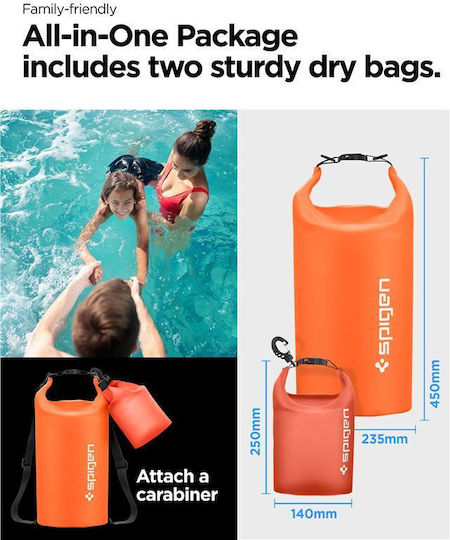 Spigen AquaShield A630 Waterproof Bag Backpack Orange
