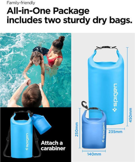 Spigen AquaShield A630 Sac uscat Rucsacuri cu o capacitate de 20 litri Albastru