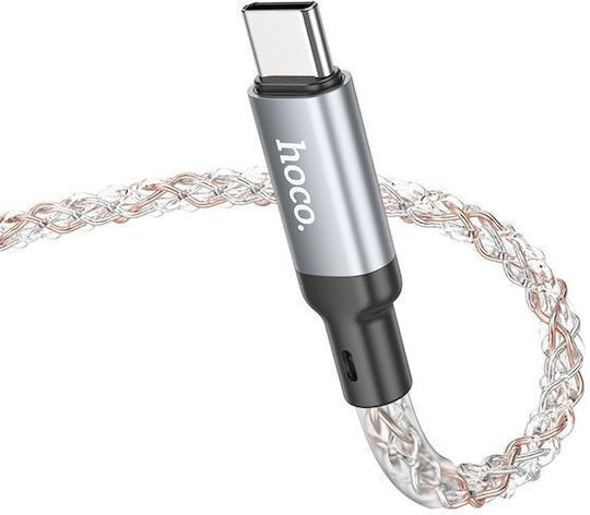 Hoco U112 Shine LED USB 2.0 Cable USB-C Male - USB-C 60W PD Multicolour 1m HOC-788825