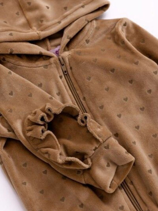 Kids Sweatpants Set Beige 3pcs