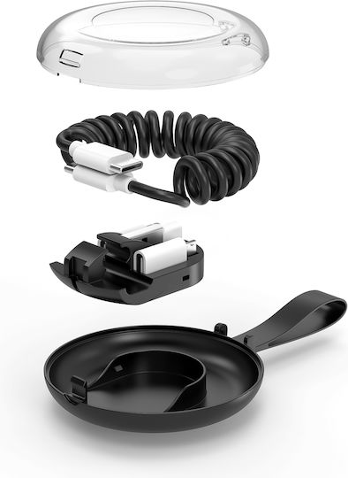 Diamandino Спирала USB към Lightning / Type-C / micro USB Кабел Бял 1.5м (DMFC31001_5CE4)