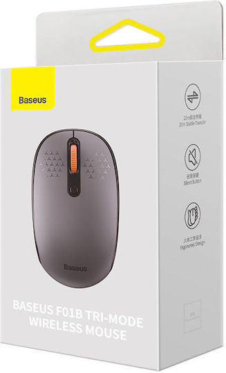 Baseus F01B Ασύρματο Bluetooth Mini Ποντίκι Frosted Grey