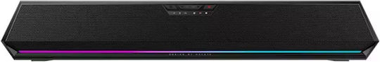 Edifier G1500 BAR Ασύρματα Ηχεία Υπολογιστή 7.1 με RGB Φωτισμό και Bluetooth Ισχύος 5W σε Μαύρο Χρώμα