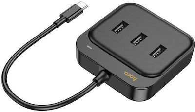 Hoco HB35 USB 2.0 3 Port Hub with USB-C / Ethernet Connection