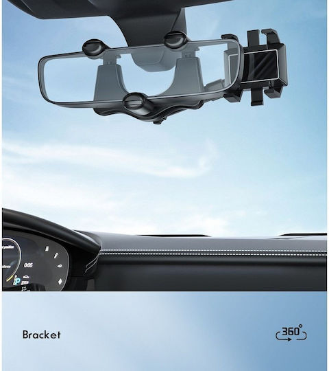 Car Mobile Mount with Adjustable Hooks Black
