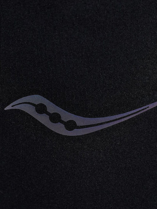 Saucony Solstice Herren Sportleggings Lang Schwarz