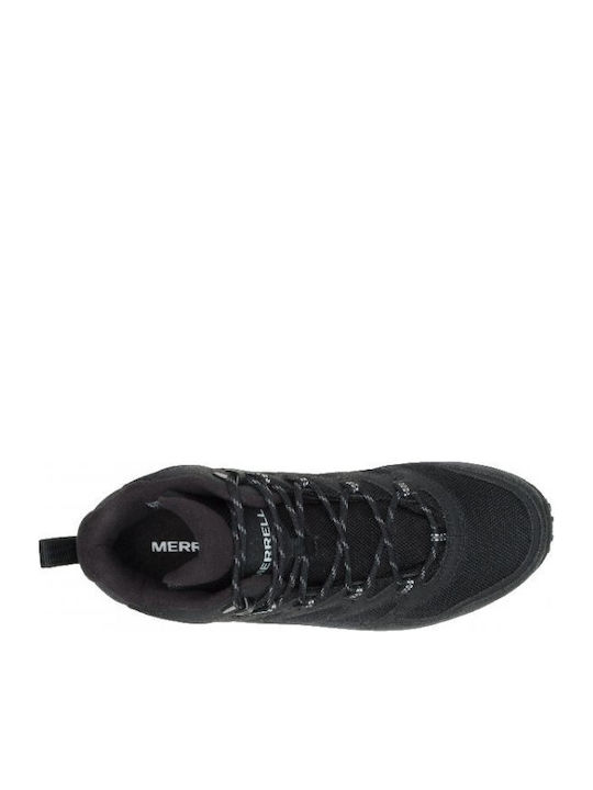 Merrell West Rim Ανδρικά Ορειβατικά Μποτάκια Αδιάβροχα Μαύρα