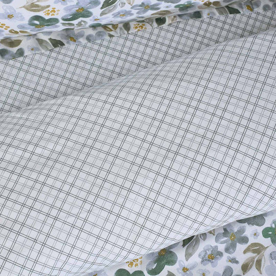 Das Home Сет Чаршафи с Ластик 120x200+35см. Casual 5410 Сив 3бр