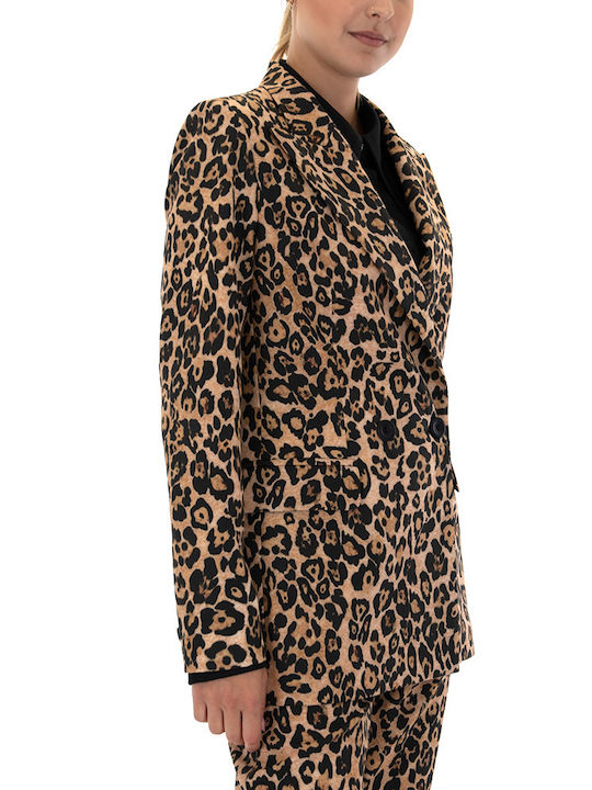 Dolce Domenica Γυναικείο Σακάκι Animal Print