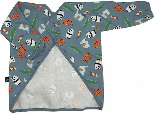 Petit Jour Paris Coverall Fabric with Hoop & Loop Fastener & Sleeves Multicolored for 24 m+