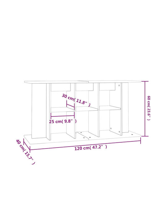 vidaXL Aquarium Stand Βάση Ενυδρείου Ραφιέρα