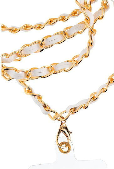 Strap Pendant Λουράκι Λαιμού για Κινητά Λευκό
