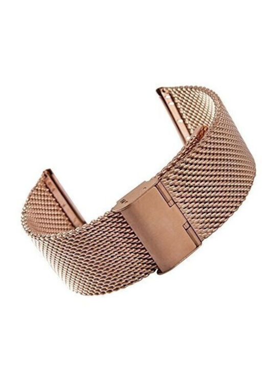 Vitopoulos Metallic-Armband Rose Gold 24mm