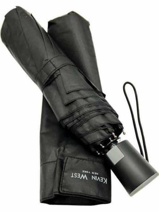 Kevin West Windproof Automatic Umbrella Black