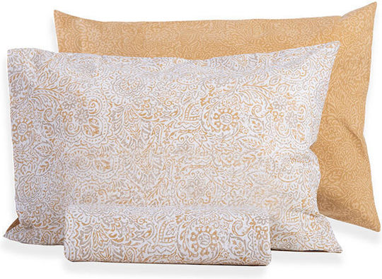 Nef-Nef Homeware Duvet Cover Set Cotton Single with Pillowcase 170x240 Inspire Gold