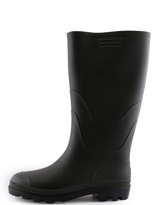 Love4shoes Work Wellies Knee Khaki