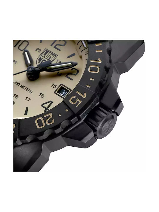 Luminox Navy Seal Foundation Watch Battery with Black Rubber Strap