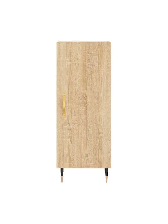 Office Storage Chipboard Cabinet Coffee L34.5xW34xH90cm